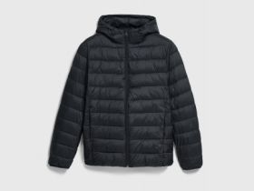 Утеплённая лёгкая куртка, Черный