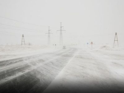 В районах арктического побережья Якутии ожидается сильная метель с порывами ветра до 27 м/с