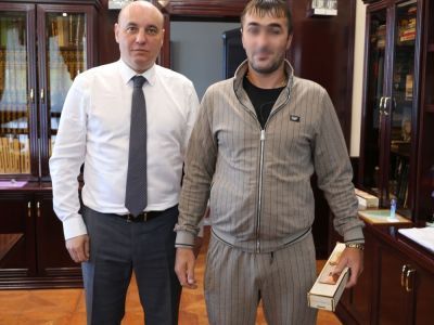 Александр Басыров встретился с солдатом