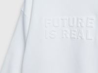 Свитшот с объёмным принтом для девочек, Белый