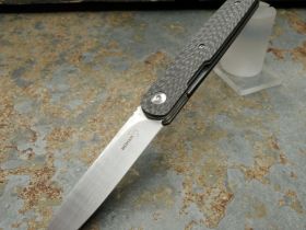 Нож складной Boker Plus LRF, сталь VG10 Satin Plain, рукоять карбон, 01BO079