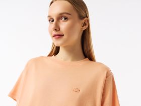 Женская футболка Lacoste для спорта из органического хлопка