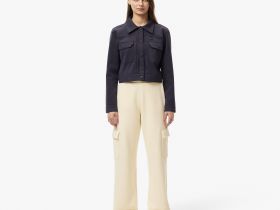 Женская короткая рубашка Lacoste с нагрудными карманами