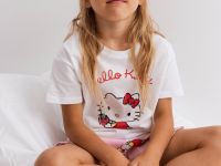 Пижама с принтом Hello Kitty для девочки Глория Джинс