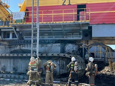 В «Якутугле» прошли пожарно-тактические учения