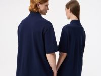 Мужская рубашка-поло Lacoste Loose Fit из плотного хлопка