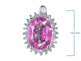 Серьги из белого золота с топазами э4771сг05210412