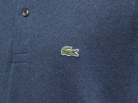 Мужское поло L.12.12 из меланжевой ткани