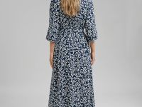 Платье-рубашка длины миди