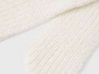 Вязаная шапка-ушанка для девочек, Белый