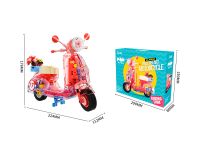 JK8325-1 Конструктор Розовый мопед