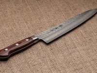 Нож Поварской 210 мм, Sakai Takayuki, сталь VG-10 Damascus 17 слоев, рукоять дерево Pakka
