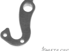 Держатель заднего переключателя "петух" Meta №153 фрезерованный (серебристый)