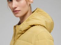 Стеганый пуховик с натуральным пухом