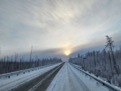 На автодороге «Умнас» в Якутии отремонтировали 12 км
