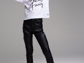 Брюки текстильные для девочек