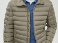 Стеганая куртка с воротником-стойкой