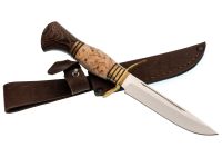 Нож Финка НКВД-1, сталь 95х18, рукоять карельская береза