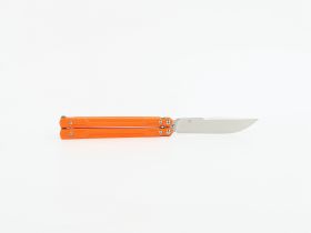 Нож-бабочка (балисонг) Ganzo G766-OR, сталь 440C, рукоять G10, оранжевый