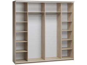 Шкаф-купе Байкал 4-240x240 Дуб Сонома 2 зеркала