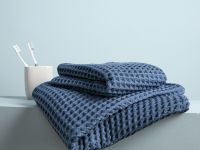 Полотенце вафельное Francesca, синее