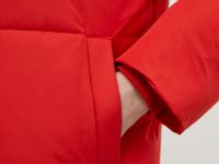 Стеганое утепленное пальто с капюшоном