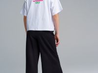 Комплект трикотажный для девочек: фуфайка (футболка), брюки