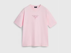Футболка с принтом, Розовый