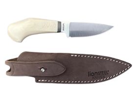 Нож с фиксированным клинком LionSteel Willy, сталь М390, рукоять микарта, белый