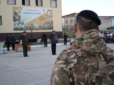 В Якутске встретили бойцов ОМОНа и СОБРа, вернувшихся со специальной военной операции