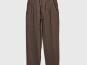 Брюки Baggy из искусственной замши, Коричневый