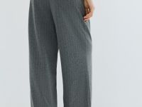 Трикотажные прямые брюки, Серый