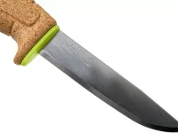 Нож с фиксированным лезвием Morakniv Floating Knife (S) Lime, сталь Sandvik 12C27, пробковая ручка