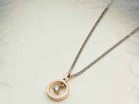 Подвеска из красного золота с бриллиантом э0201пд05170900