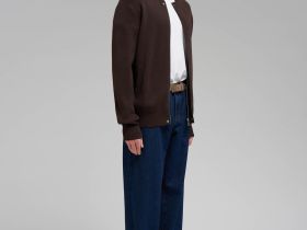 Кардиган из хлопка на молнии