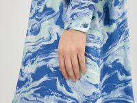 Платье свободного силуэта с принтом