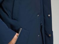 Однобортное пальто с капюшоном