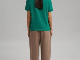 Футболка свободного кроя из джерси