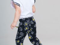 Брюки детские трикотажные для девочек, 2 пары в комплекте