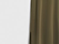 Платье-футболка с разрезом, Зеленый