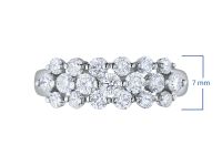 Классическое кольцо из белого золота с бриллиантами э4001кц08188800