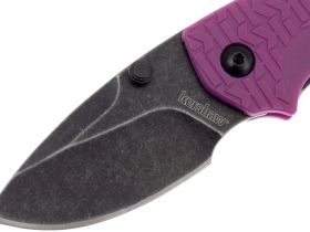 Нож складной Shuffle - KERSHAW 8700PURBW, сталь 8Cr13MoV c покрытием BlackWash™, рукоять текстурированный термопластик GFN фиолетового цвета