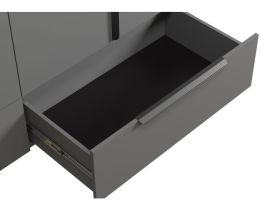 Распашной шкаф Квелен 4-192x200 Графитовый