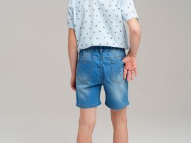 Шорты текстильные джинсовые для мальчиков