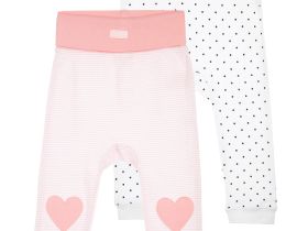 Ползунки детские трикотажные для девочек, 2 шт в комплекте
