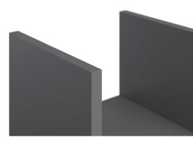 Полка Брилл 134x24 Графитовый