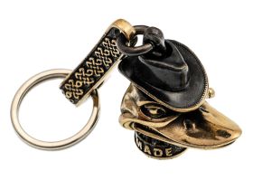 Брелок Утка, бронза