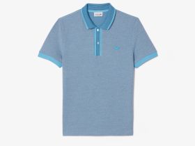 Мужское хлопковое поло Lacoste стандартного кроя