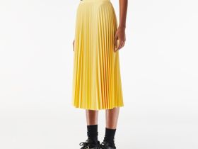 Женская плиссированная юбка Lacoste