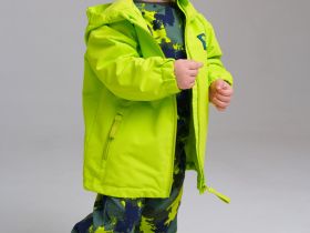 Куртка детская текстильная с полиуретановым покрытием для мальчиков (ветровка)